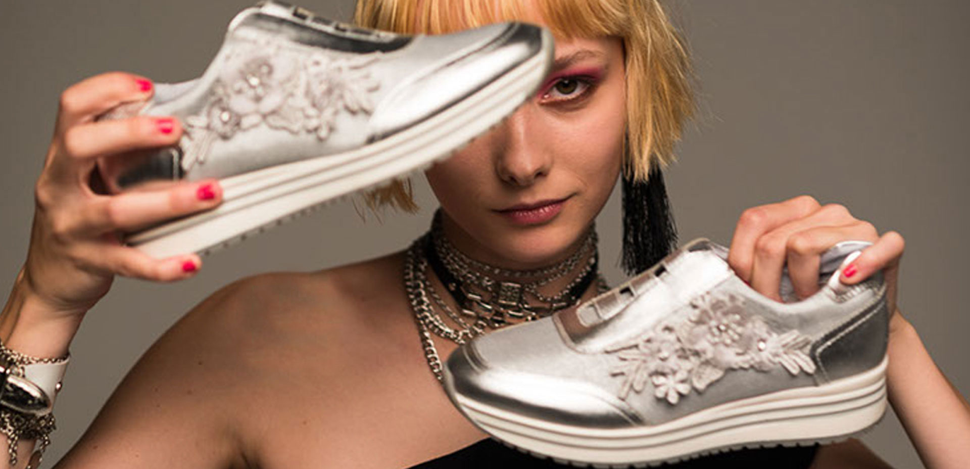 GNTM-Model Sally mit Schuhen